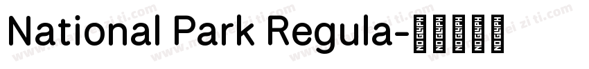 National Park Regula字体转换